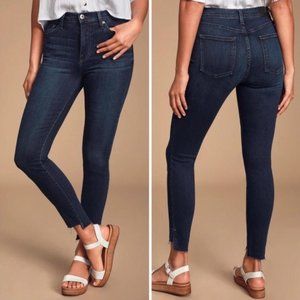 Pistola Aline High Rise Dark Wash Cropped Skinny Jeans sz25